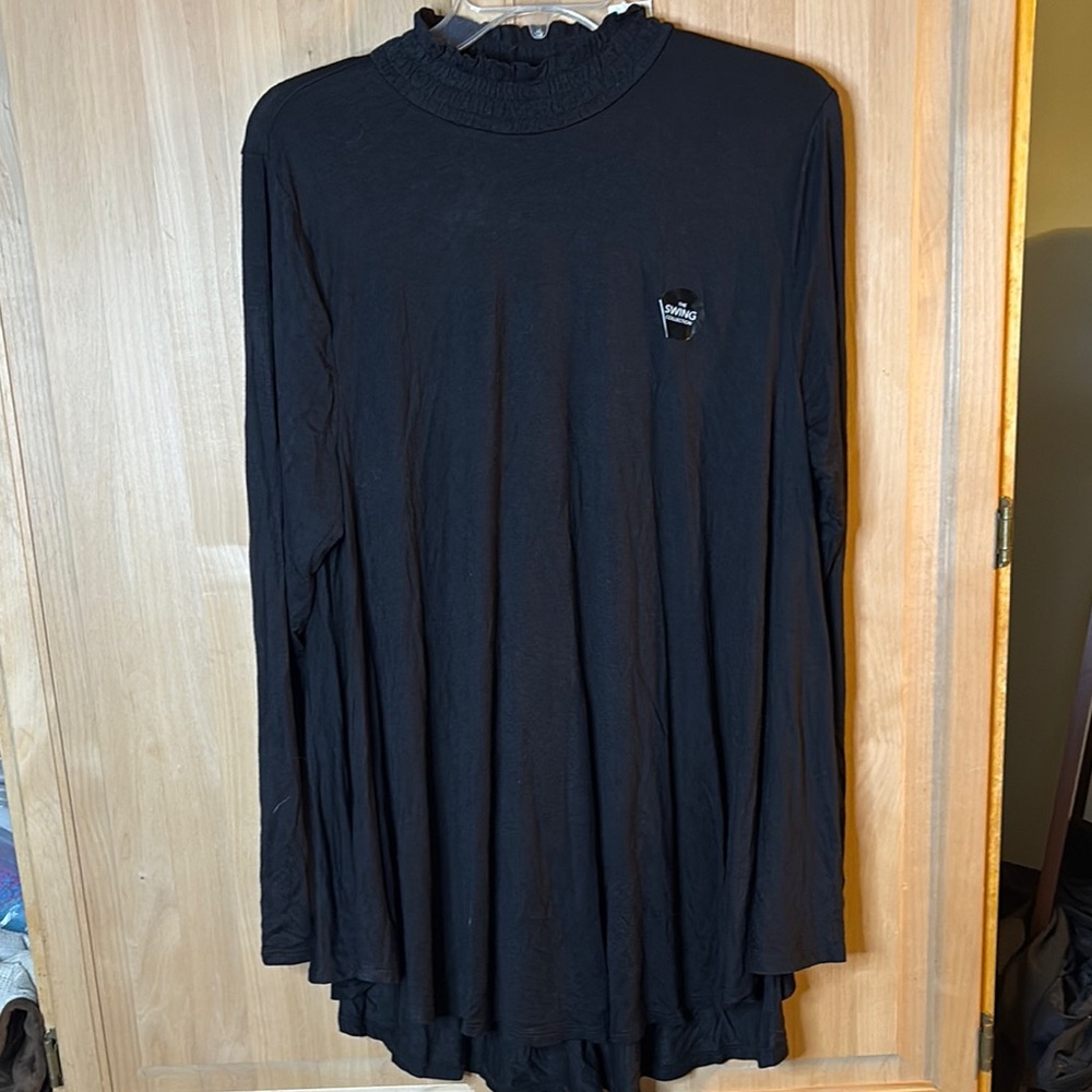 Lane Bryant Black Long Sleeve Tee